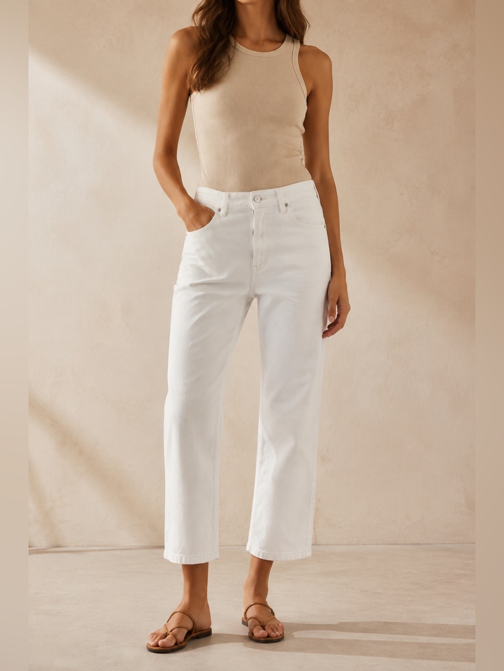 NWT Scotch & Soda Straight White Jeans
